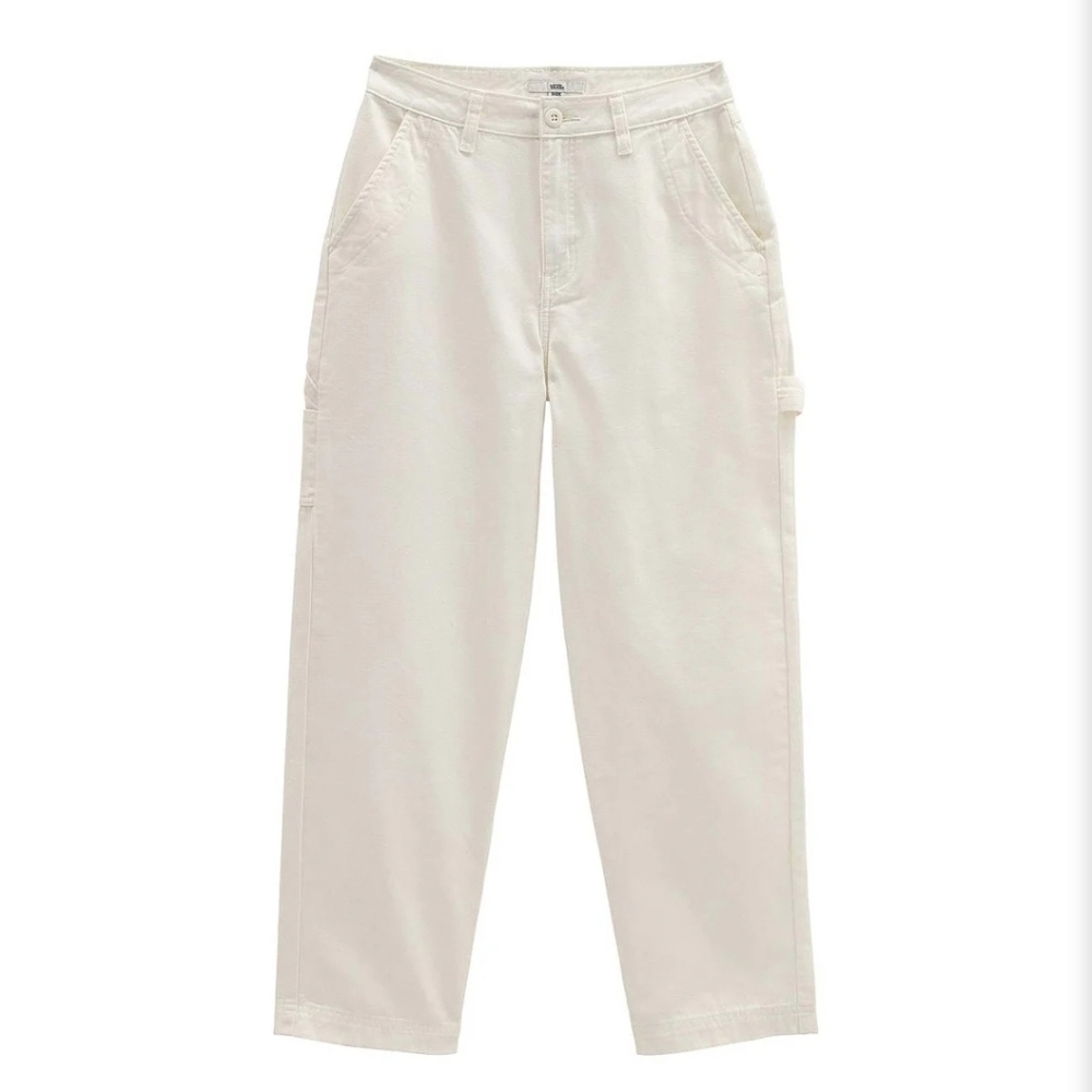 Vans Women Size 26 Waist Workwear Pant White 6 Pocket New 102025